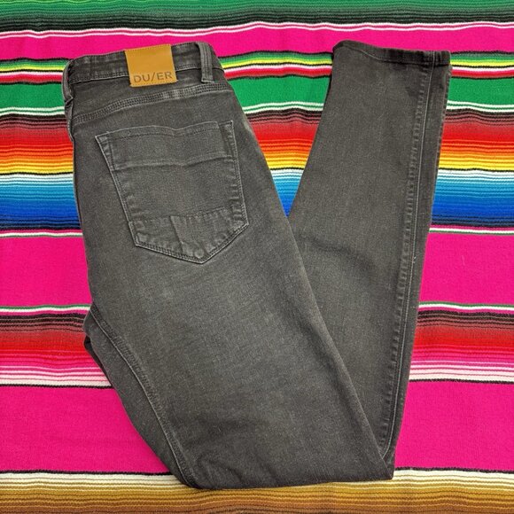 DUER Jeans‎ Men's 31x34 L2X Slim Fit Black Stretch Coolmax Quick Dry Denim DU/ER - Picture 1 of 9